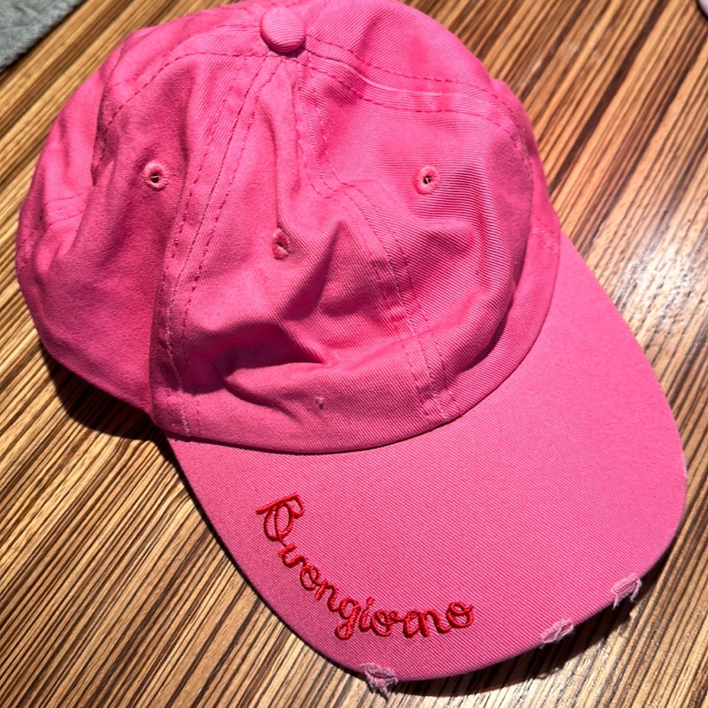New Eataly Cap - “Buongiorno” pink